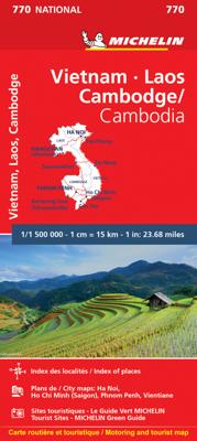 Wegenkaart - landkaart 770 Vietnam - Laos - Cambodja | Michelin