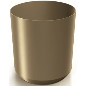 Prosperplast Plantenpot/bloempot Babylon - kunststof - buiten/binnen - goud - D29 x H29 cm   -