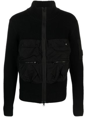 C.P. Company cardigan à détail de lentille - Noir