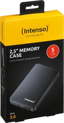 Intenso Memory Case draagbare harde schijf, 5 TB, zwart