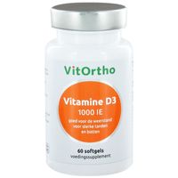 VitOrtho Vitamine D3 1000 IE (60 softgels)