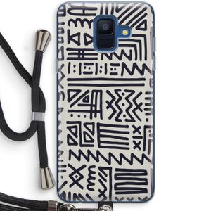 Marrakech print: Samsung Galaxy A6 (2018) Transparant Hoesje met koord