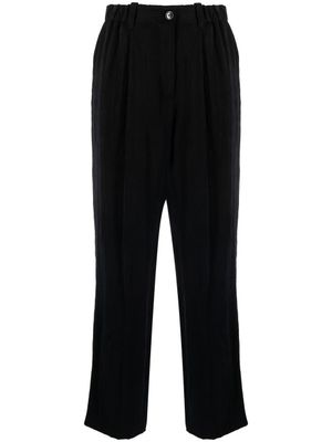 Kenzo pantalon en coton à coupe ample - Noir