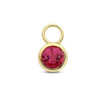 14K Geelgouden Oorringhanger Oktober Geboortesteen 8,5x6mm - Per Stuk