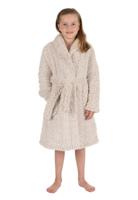 Pastunette kinderbadjas teddy fleece - lichtbruin-128