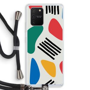 Illustratieve pop 1: Samsung Galaxy S10 Lite Transparant Hoesje met koord