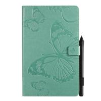 Voor Galaxy tab A 10 1 (2019) gedrukt afdrukken Butterfly patroon horizontale Flip PU lederen draagtas met houder & kaartsleuven & portemonnee & pen s