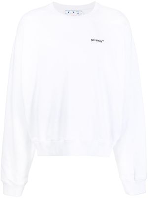 Off-White sweat à imprimé Caravaggio Arrow - Blanc