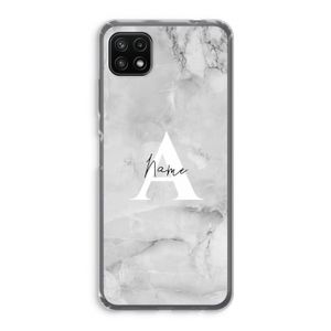 Ivory Marble: Samsung Galaxy A22 5G Transparant Hoesje