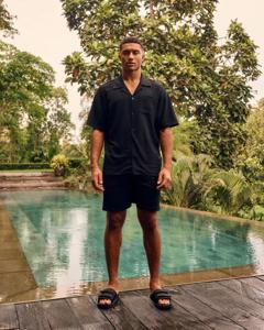 Malelions Seersucker Shorts Mm3-ss25-21 Korte Broeken 900 Black