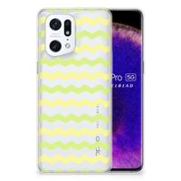 OPPO Find X5 Pro | TPU bumper | Waves Yellow