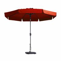 Madison Parasol Flores Luxe rond 300 cm steenrood