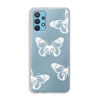 White butterfly: Samsung Galaxy A32 4G Transparant Hoesje
