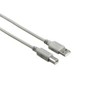 Hama USB 2.0 verbindingskabel type A/B 1,5 meter per 25 stuks Kabel Grijs - thumbnail