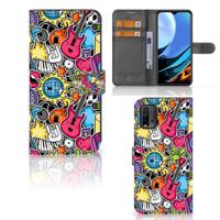 Xiaomi Redmi 9T | Poco M3 | Wallet Case | met Pasjes | Punk Rock