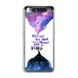 Stars quote: Samsung Galaxy A80 Transparant Hoesje