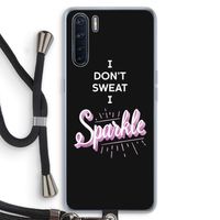 Sparkle quote: Oppo A91 Transparant Hoesje met koord