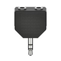 Hama Audioadapter 3,5-mm-jack-st. - 2 X 3,5-mm-jack-kop. Stereo - thumbnail