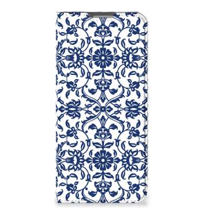 OPPO Reno8 Lite Smart Cover Flower Blue