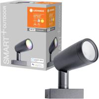 LEDVANCE 4058075478374 SMART+ GARDEN SPOT WALL&SPIKE 7W RGBW WIFI LED-tuinlamp LED LED vast ingebouwd 5 W Donkergrijs - thumbnail