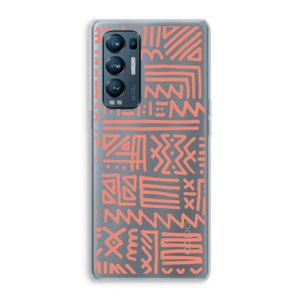 Marrakech Pink: Oppo Find X3 Neo Transparant Hoesje