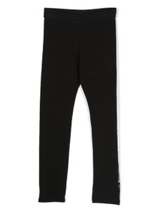 Givenchy Kids legging à logo brodé de sequins - Noir