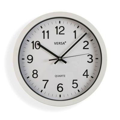 Muurklok Versa Wit Plastic Kwarts 4,3 x 30 x 30 cm