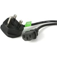 StarTech.com 3 m VK computervoedingskabel 3-pins netkabel C13-naar-BS-1363