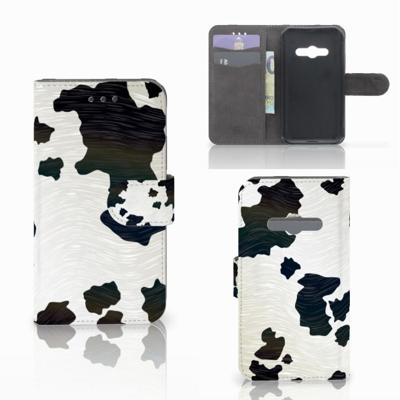 Samsung Galaxy Xcover 3 | Xcover 3 VE | Telefoonhoesje | Met pasjeshouder | Koeienvlekken