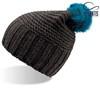 Atlantis AT769 Monte Bianco Beanie - Dark-Grey/Turquoise - One Size