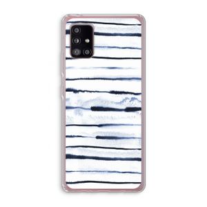 Ink Stripes: Samsung Galaxy A51 5G Transparant Hoesje
