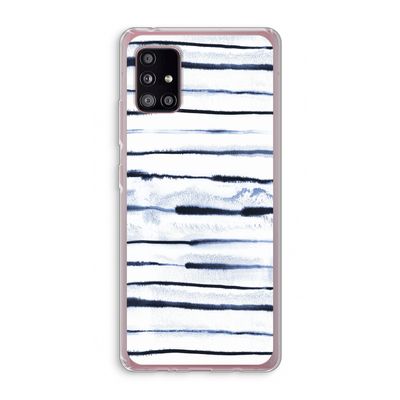 Ink Stripes: Samsung Galaxy A51 5G Transparant Hoesje