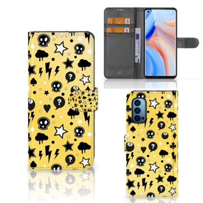 Telefoonhoesje met Naam OPPO Reno 4 Pro 5G Punk Geel Telefoonhoesje met Naam OPPO Reno 4 Pro 5G Punk Geel