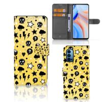Telefoonhoesje met Naam OPPO Reno 4 Pro 5G Punk Geel
