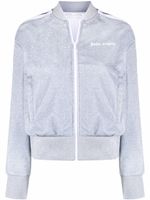Palm Angels veste zippée à logo imprimé - Gris