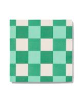 HEMA Servetten 33x33 papier ruiten - 20 stuks (groen)