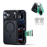 iPhone 17 Pro Max Bundle Classic Hybrid Magnetic Case (Camera Control) and Armorite Screen Protector - Frosted Black