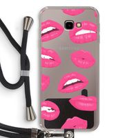 Bite my lip: Samsung Galaxy J4 Plus Transparant Hoesje met koord
