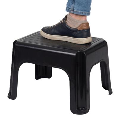Keukenkrukje / opstapje - zwart - kunststof - L38 x B29 x H24 - anti-slip
