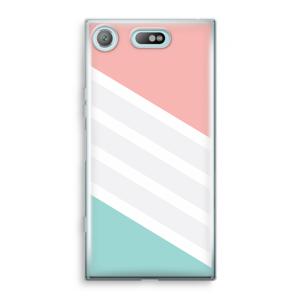 Strepen pastel: Sony Xperia XZ1 Compact Transparant Hoesje