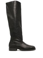 Yohji Yamamoto bottes en cuir - Noir