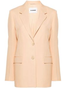 Jil Sander blazer à simple boutonnage - Orange