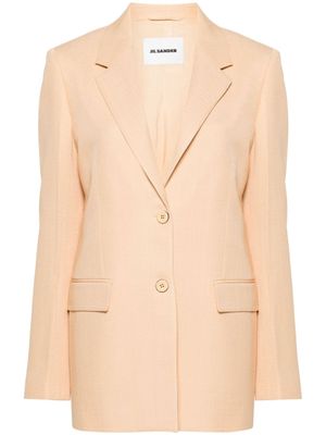Jil Sander blazer à simple boutonnage - Orange