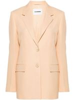 Jil Sander blazer à simple boutonnage - Orange