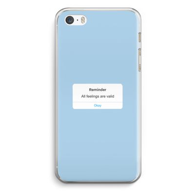 Reminder: iPhone 5 / 5S / SE Transparant Hoesje