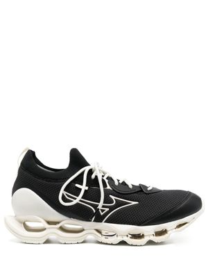 Mizuno baskets à détail de logo - Noir