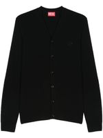 Diesel cardigan K-Zannis à logo brodé - Noir - thumbnail