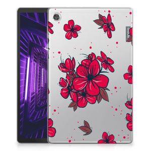 Lenovo Tab M10 Plus Siliconen Hoesje Blossom Red