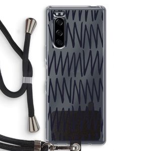 Marrakech Zigzag: Sony Xperia 5 Transparant Hoesje met koord