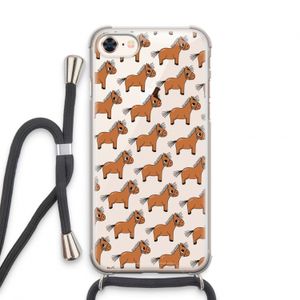 Pony: iPhone 7 Transparant Hoesje met koord